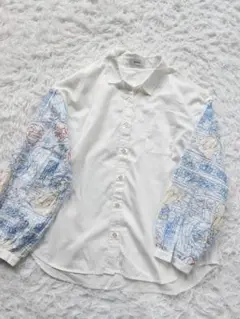 グラニフ　美女と野獣　刺繍　シャツ　ブラウス