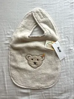 【新品未使用】Steiff シュタイフ　スタイ　よだれかけ　ベージュ