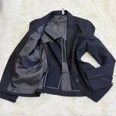 n6633 美品✨ビジネススーツ ジャケットのみ L ウール混 キャリアアップ