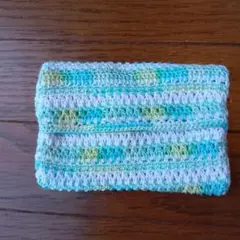 ハンドメイド ストライプ模様の携帯ティッシュケース小