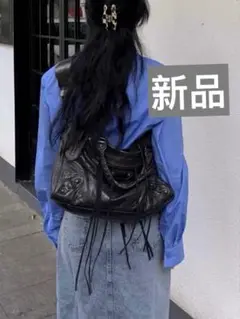 新品 ショルダーバッグ 黒 y2k city bag grunge