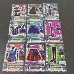 アイカツカード　氷上スミレ　ロリゴシック　クールタイプ　カード9枚セット
