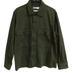 MHL.マーガレットハウエル ミリタリージャケット 長袖シャツ カーキ S