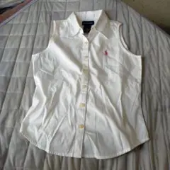 Ralph Lauren ノースリーブシャツ ホワイト