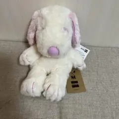 スヌーピーミュージアム　ゆるくたぬいぐるみ　スヌーピー（ピンク）