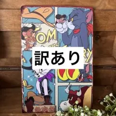 【訳あり】ブリキ看板　トムとジェリー