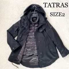 極美品☆TATRAS タトラス モッズコート ダウンライナー ブラック 迷彩