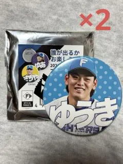 日本ハムファイターズ　野村佑希　 缶バッジ　2個