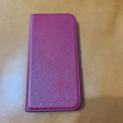 ルイヴィトン エピ フォリオ iPhoneXS X 手帳型 ケース フューシャ