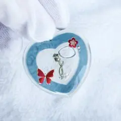シェイカーキーホルダー ハートシェイカー レジンキーホルダー