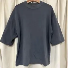 ユニクロU　エアリズムコットンオーバーサイズTシャツ　モックネック　XLサイズ