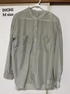 INGNI カーキ　長袖シャツ Mサイズ