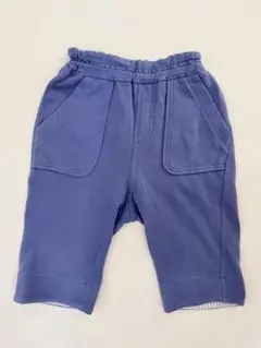 earth music & ecologyハーフパンツ、ストライプ折り返し