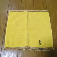 Roberta di Camerino 黄色 タオルハンカチ 刺繍