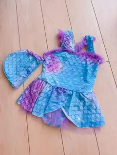 マーメイドデザイン セパレート 帽子付き 水着 130cm