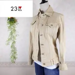 美品 23区 デニムジャケット Gジャン ベージュ