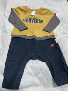 新品未使用品 CONVERSE 80サイズ 長袖ロンパース