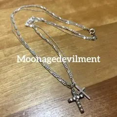 MaD ダブルチェーンクロスネックレス Moonagedevilment 清春
