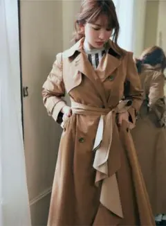 Gaba Ruffled cotton Trench Coat