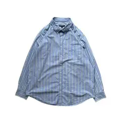 CHEROKEE チェロキー L/S ストライプシャツ XL ブルー