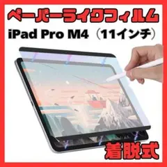 ⑤ペーパーライクフィルム iPad Pro M4 11インチ 着脱式 磁器吸着