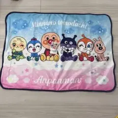 アンパンマンコキンチャンドキンチャンバイキンマン膝掛け約100cm x 70cm