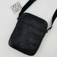 美品✨ロエベ ショルダーバッグ アナグラム ダークブラウン レザー ヴィンテージ