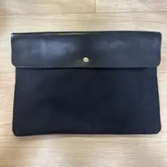 【美品】ハイタイド 本革クラッチバッグ バックインバック PCケース