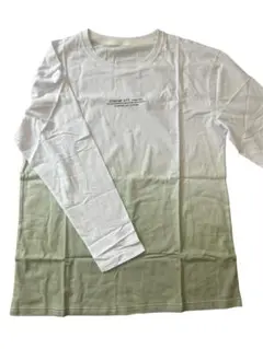 メンズ　グラデーション　ロングTシャツ　L