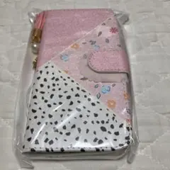 iPhone13カバー 手帳型かわいい花柄 おしゃれなストラップ付き