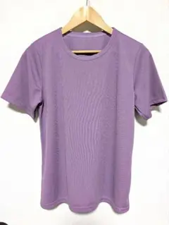 しまむら　Tシャツ　 半袖　パープル Ｌ