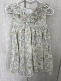プティマイン　花柄ワンピース　90