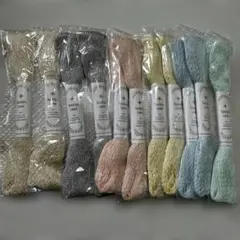 オリムパス ラメ 刺し子糸 11本セット 多色