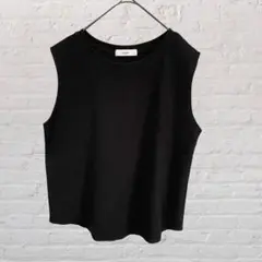 DISCOAT♡ディスコート サマーニット ベスト ノースリーブ 黒 古着
