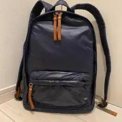 【美品‼️】ラシット　リュックサック　ネイビー　ブラウン　レザー
