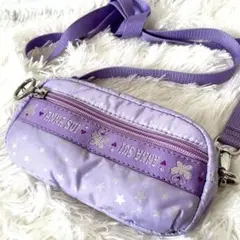 美品✨ ANNA SUI パープル サコッシュ ショルダーストラップ付き ポーチ