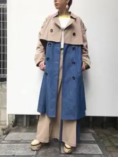 パメオポーズ PAMEO POSE DENIM TRENCH COAT