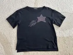 【美品】OO-LA-LA SASSON　星と流れ星半袖Tシャツ　Ｌサイズ　QVC