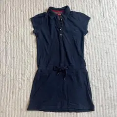 Tommy Girl ネイビー ポロワンピース M ミニスカート　トミーガール