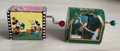 東京ディズニーランド 手回し ミニオルゴール 2個