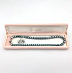 【M2500081】WINK PEARLブラックパールネックレス セット