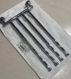 ステンレス製ポリッシュタオルラック