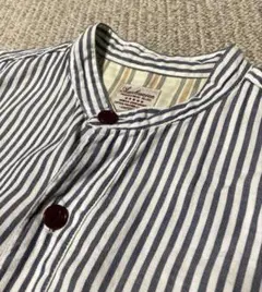 アナクロノーム ヒッコリーストライプシャツ