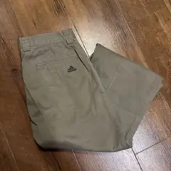 00s adidas 2 tuck chino pants beige w32