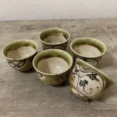 アンティーク　御深井焼　豆皿　2つセット 御深井焼 豆皿 5枚セット - 生活骨董と古布のアンティーク
