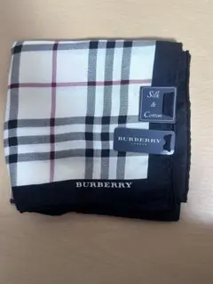 Burberry シルクコットン ハンカチ チェック柄
