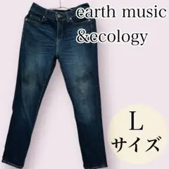 earth music&ecology レディース デニムパンツ ダークブルー