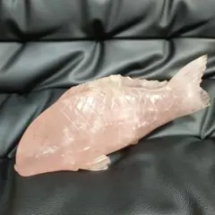 ローズクォーツ 魚 パワーストーン オブジェ 置物