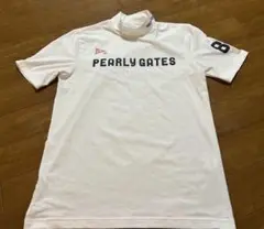 PEARLY GATES モックネックシャツ 白