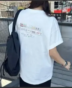 DISCOAT グロサリーバックプリントTシャツ Sサイズ